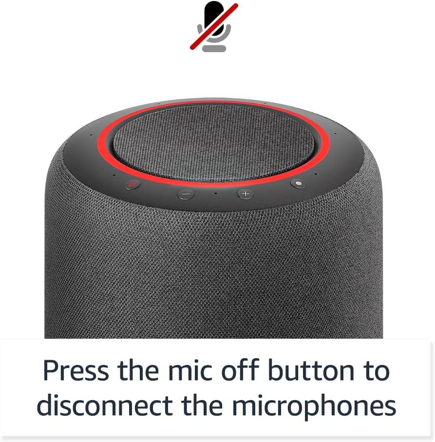 最高の音質を誇る Alexa スピーカー、Amazon Echo Studio (最新モデル) は、チャコールカラーで、リビングルームやファミリールームなどの広い部屋に最適です。 - Image 5